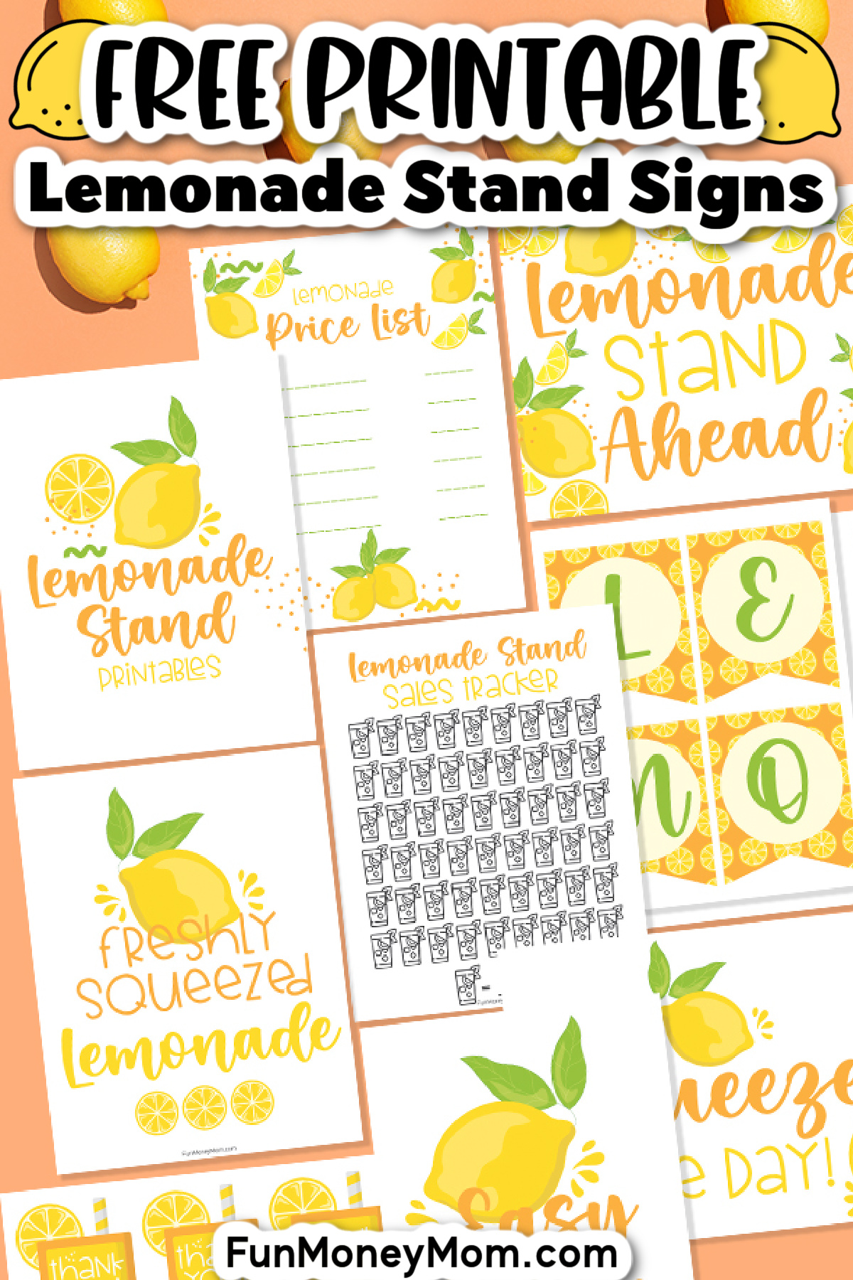 Free Printable Lemonade Stand Signs Fun Money Mom