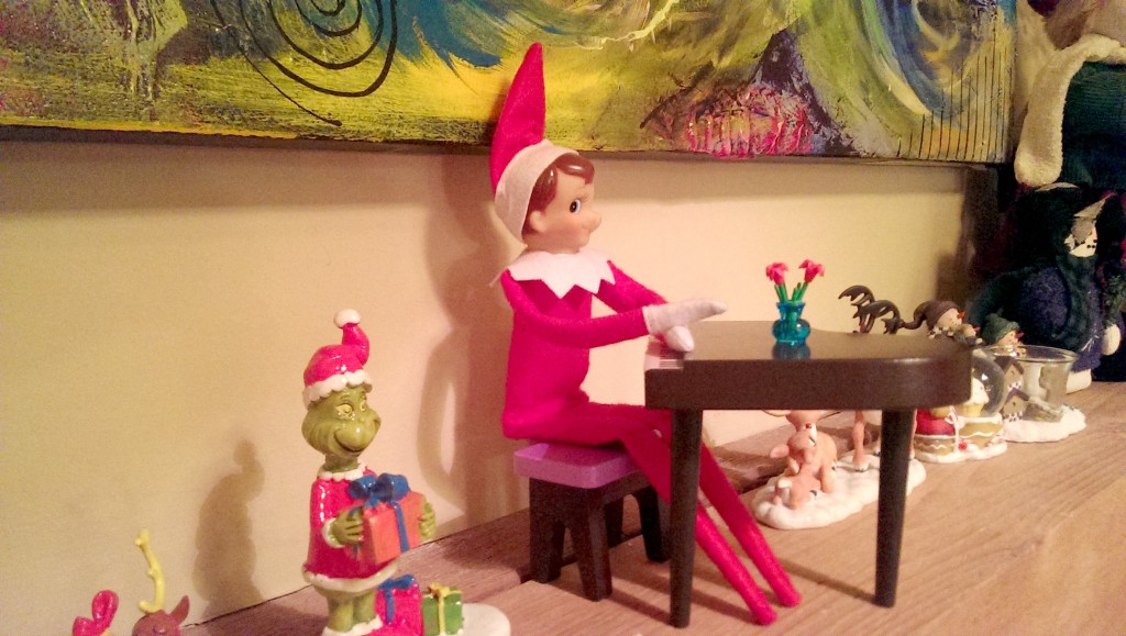 Elf On The Shelf Ideas - Piano Man