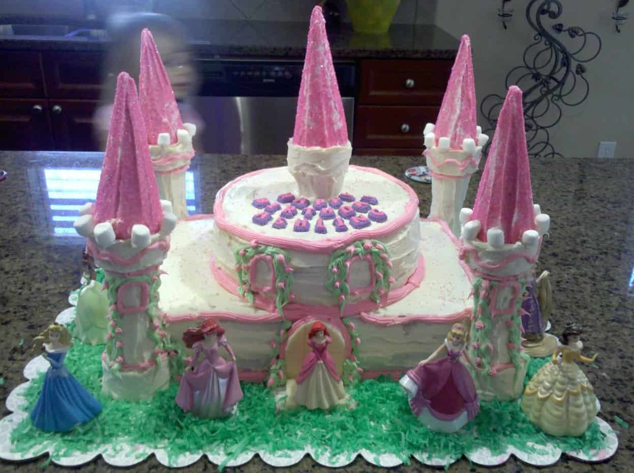 First ever Disney castle cake