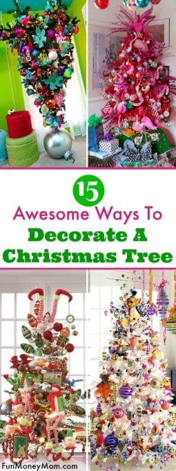 Getting ready to put up the Christmas decorations but want to try something new and maybe even a little over-the-top? Check out these creative ways to decorate a Christmas tree!