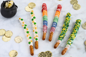 St. Patrick's Day pretzels feature