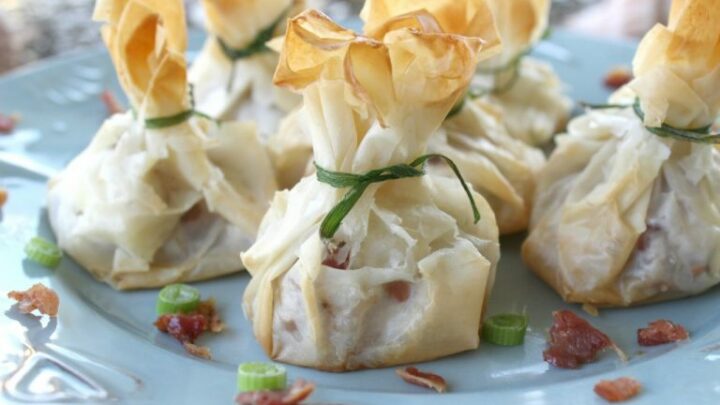 Phyllo Wrapped Shrimp Appetizer With Bacon Cream Cheese Fun