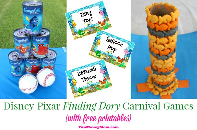 Finding Dory Carnival Games (w/ free printables)