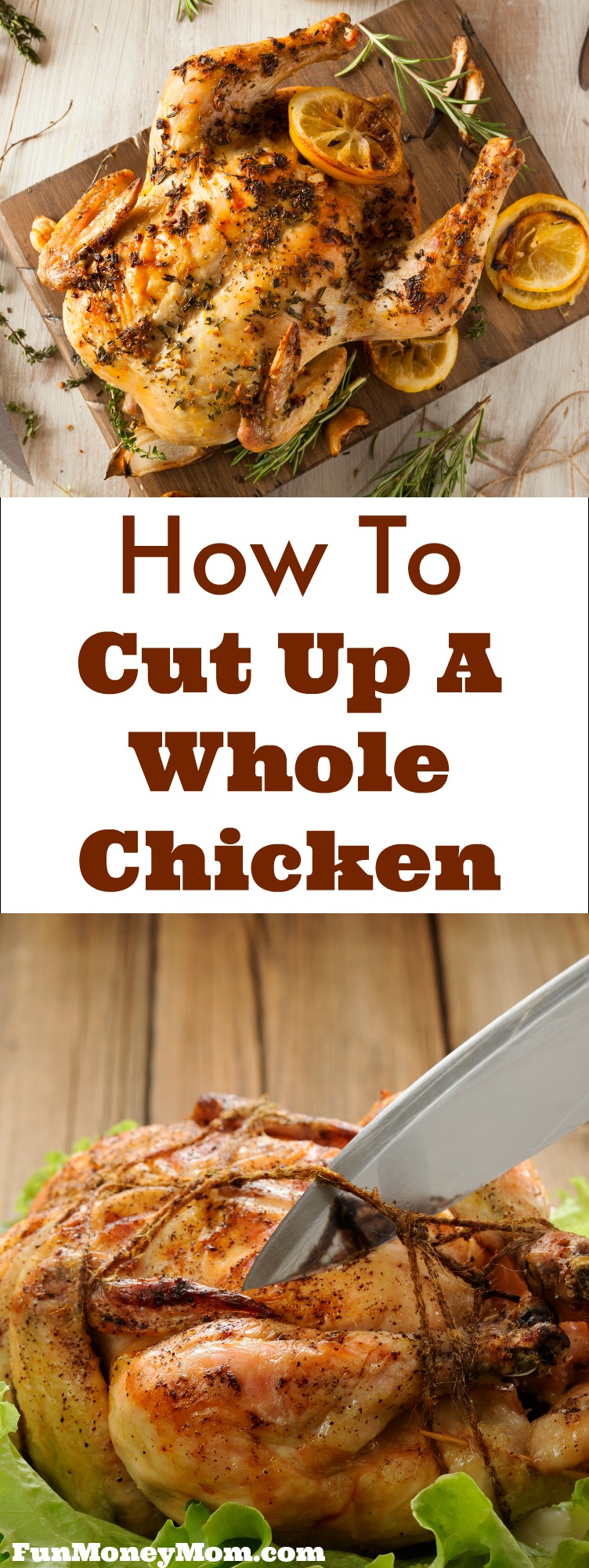 Don't know how to cut a whole chicken? Follow these step by step instructions and in no time, you'll be an expert in cutting chicken!