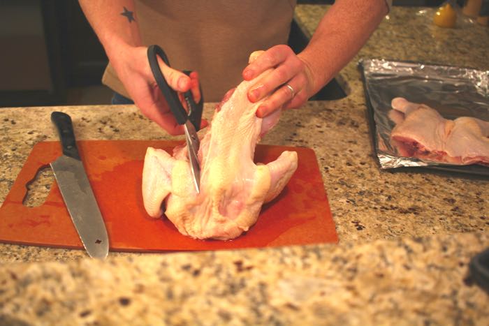 Cut up a chicken step 5