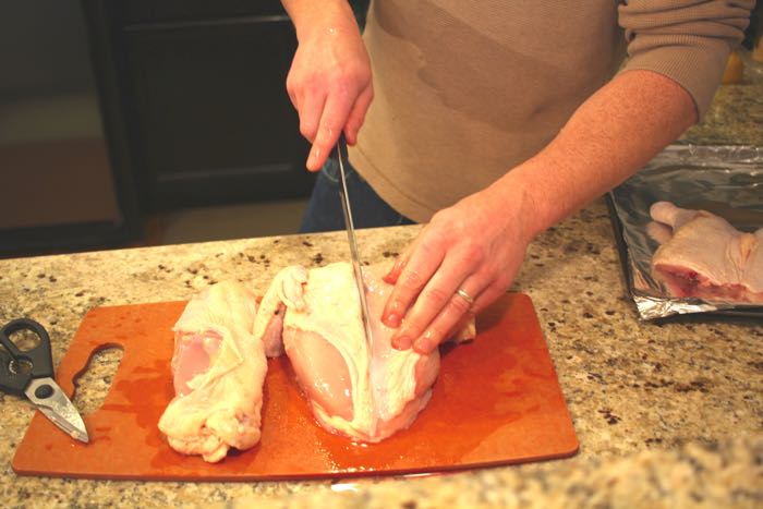 Cut up a chicken step 8