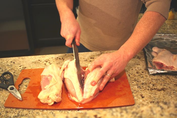 Cut up a chicken step 9