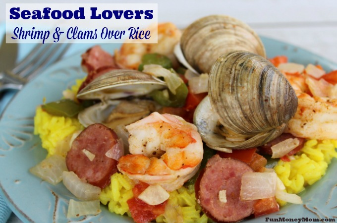 Seafood Lover’s Shrimp & Clams Over Rice