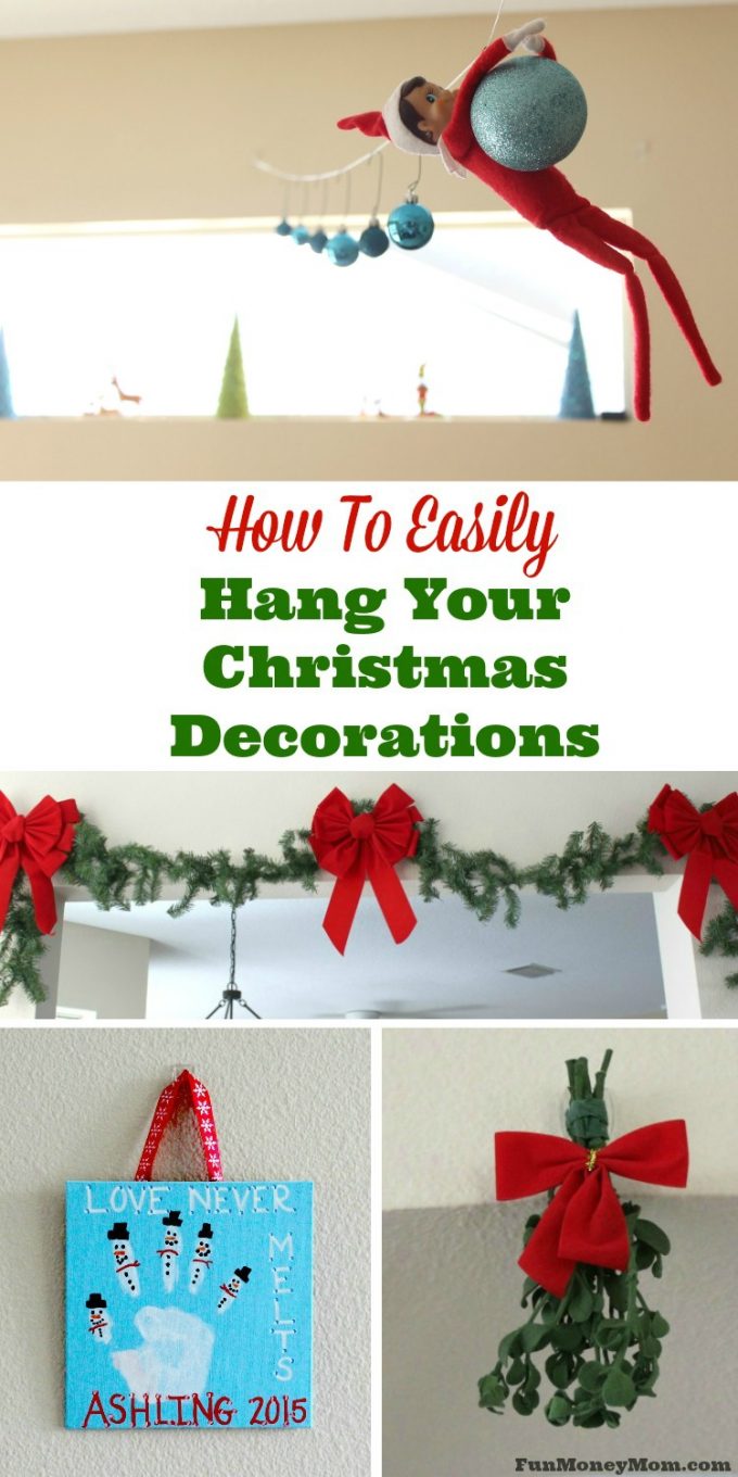 Who are you going to be kissing under the mistletoe? Find out my trick to putting up mistletoe and other decorations without a single hole in the wall! #DamageFreeHoliday #CBias @Walmart #ad