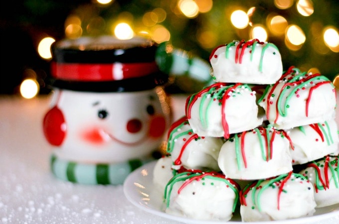 White Chocolate Peanut Butter Christmas Cookies