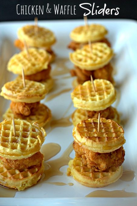 Chicken & Waffle Football Party Food