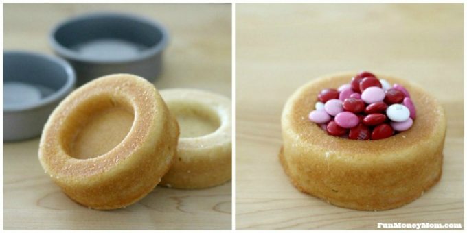These cute mini cake pans are perfect for your Valentine cake