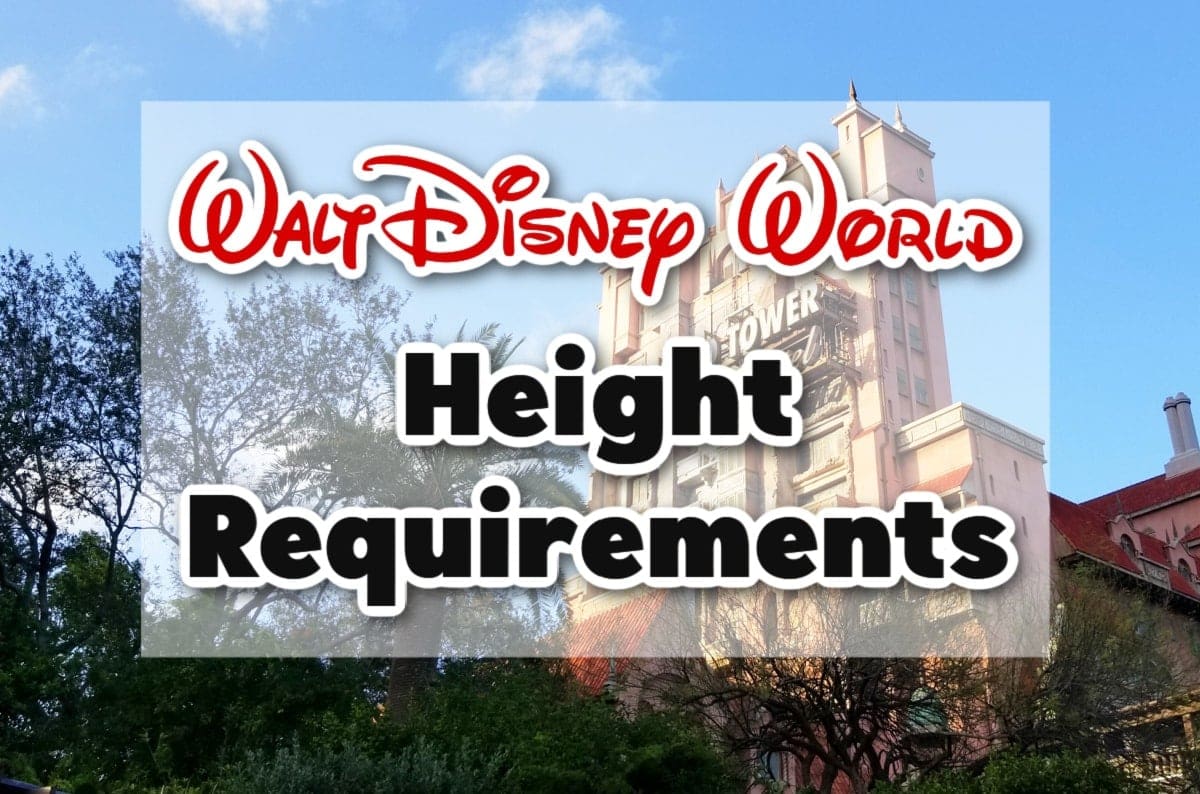 Disney World Height Requirements For Rides In 2021 Free Printable