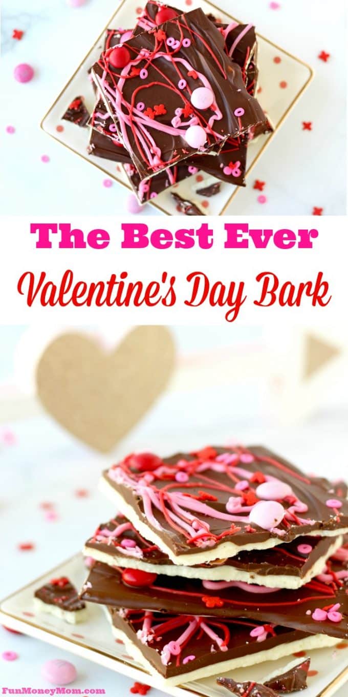 The Best Ever Valentine's Day Bark | Fun Money Mom