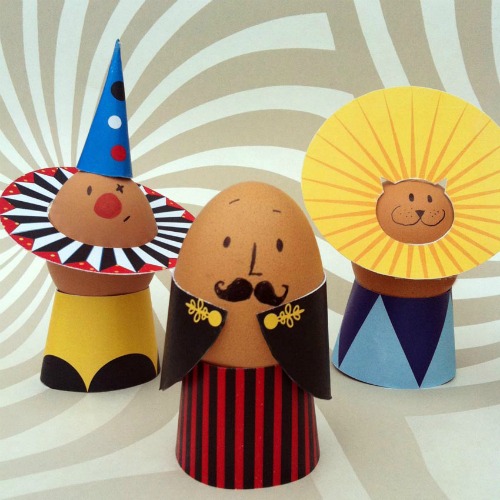 Circus Easter egg decorating ideas