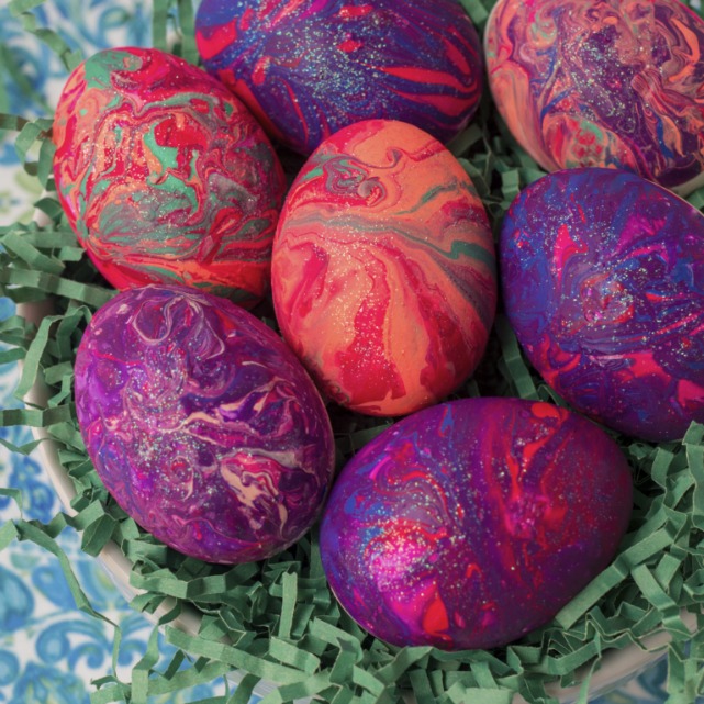 Marbled Easter egg ideas