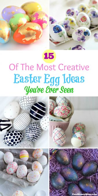 From Easter eggs decorated with beautiful paper napkins to eggs covered in glitter and foliage, you'll be amazed at these creative Easter egg ideas!
