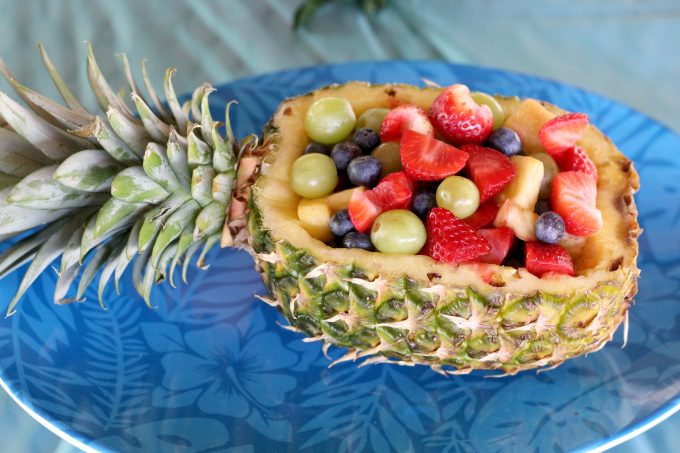 A fruit bowl makes a perfect side for the Moana birthday cake