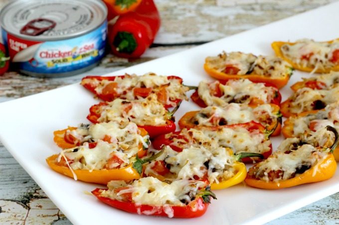 Sweet Pepper Tuna Poppers are the perfect appetizer for your party