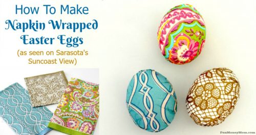 Napkin Wrapped Easter Eggs facebook