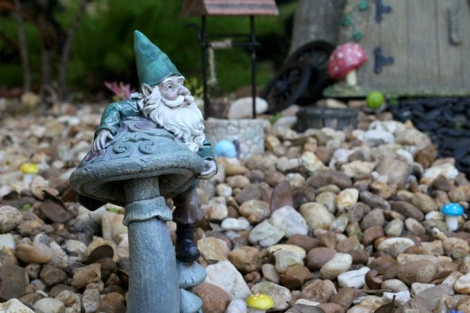 Another gnome enjoying the view of his new gnome garden