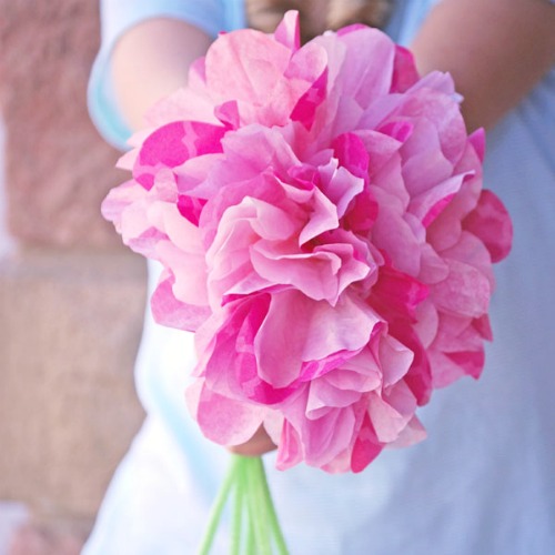 Mother's Day crafts - coffee filter flowers