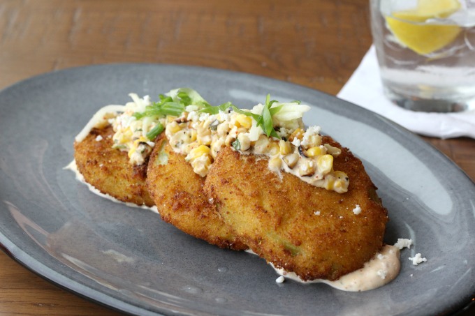 The fried green tomatoes at Paddlefish are delicious