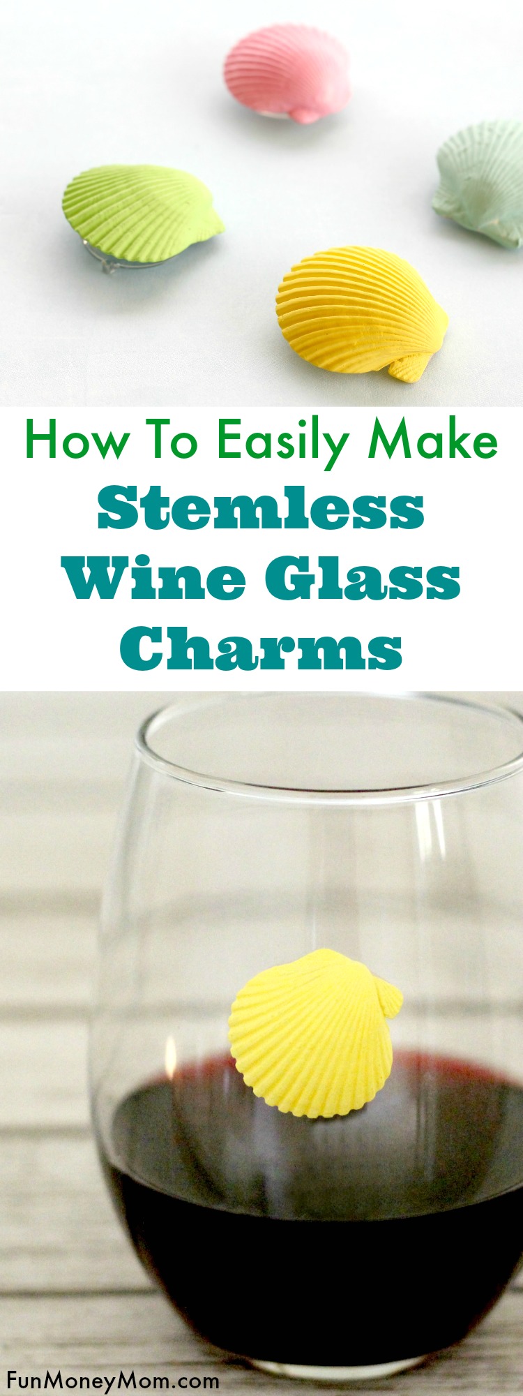 Want an easy craft that'll also help you figure out which wine glass is yours? These cute stemless wine glass charms are both fun and easy to make.