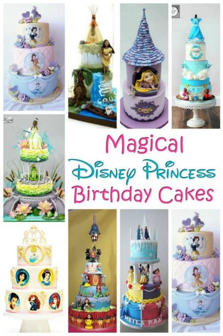 Disney Princess Cake - Throwing a princess party for your little one? You're going to need a birthday cake and these amazing Disney princess cakes will definitely inspire you! #princesscake #disneyprincess #birthdaycake #cake