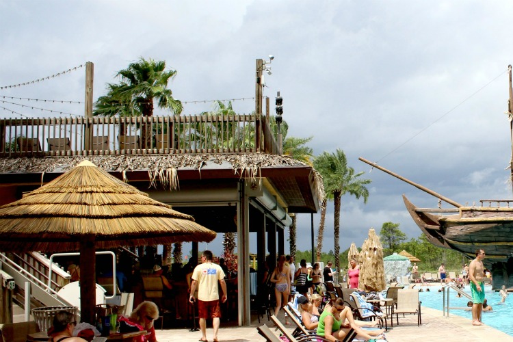 You can order lunch at Lani's Luau while you relax by the pool.
