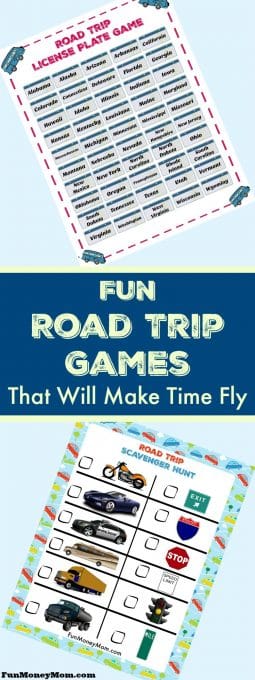 Planning a road trip? You're going to need road trip games to keep the kids entertained! Older kids will love playing the license plate game while younger ones will have fun with the road trip scavenger hunt. Throw these free printables in the back and you're good to go! #RoadTripOil #ad