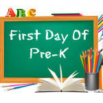 Pre-K first day of school signs