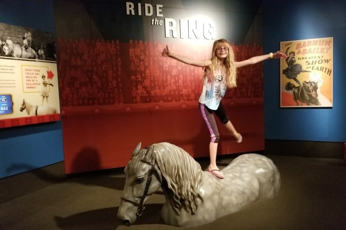 Kids love visiting the Ringling in Sarasota, Florida for the Circus Museum