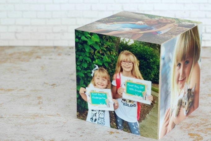 I love how easy it is to make this DIY Photo Cube