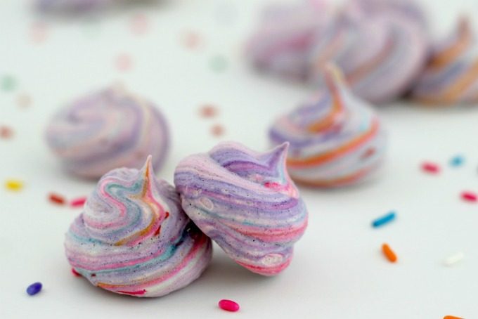 We shared our Unicorn Kiss Meringue Cookies with the teachers for the first day of school
