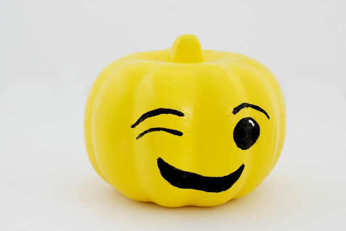I knew the "winky" face had to be one of my emoji pumpkins