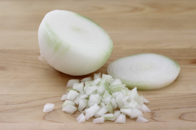 Dice some onion for extra flavor
