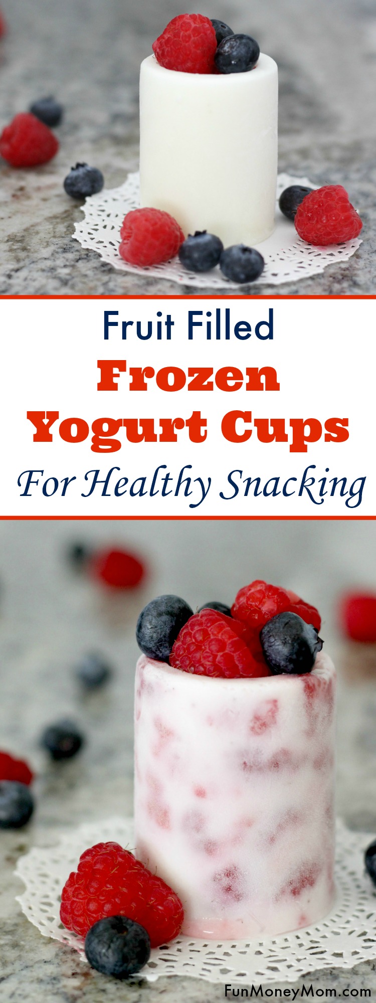 Trying to find healthy snacks that the kids can get excited about? They'll love making these frozen yogurt cups. Let them fill their cups with their favorite fruit and they'll see that eating healthy can be fun too!