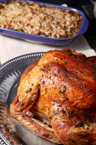 Thanksgiving turkey with browned butter sage