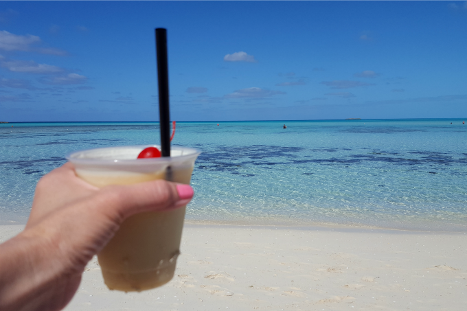 Sit back and enjoy a tropical drink on Castaway Cay