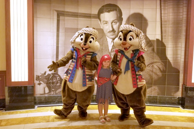 Meeting Disney characters is one of the things you can only do on a Disney cruise