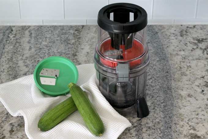 The auto spiralizer is perfect for making pesto zucchini noodles