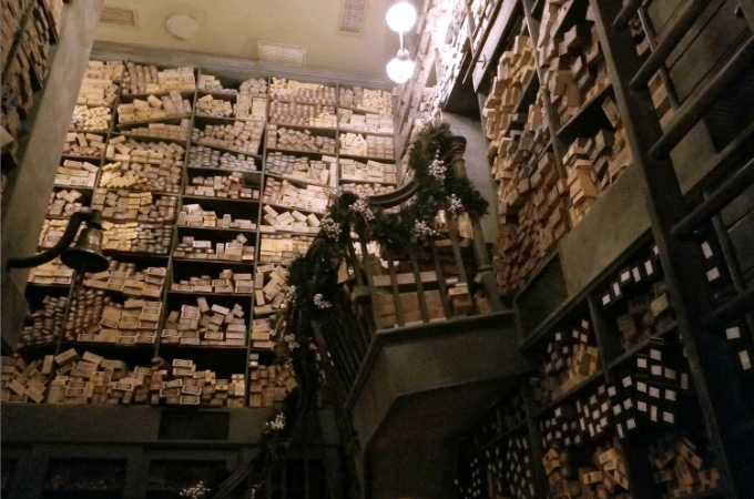 Harry Potter fans can watch a wand choose it's owner at Ollivander's Wand Shop