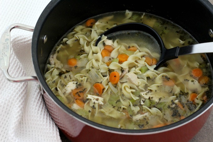 This homemade chicken noodle soup will make anyone feel better