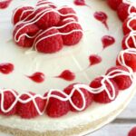 White chocolate raspberry cheesecake feature