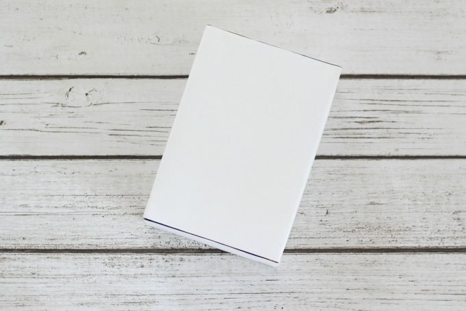 Cover your Valentine box with white paper