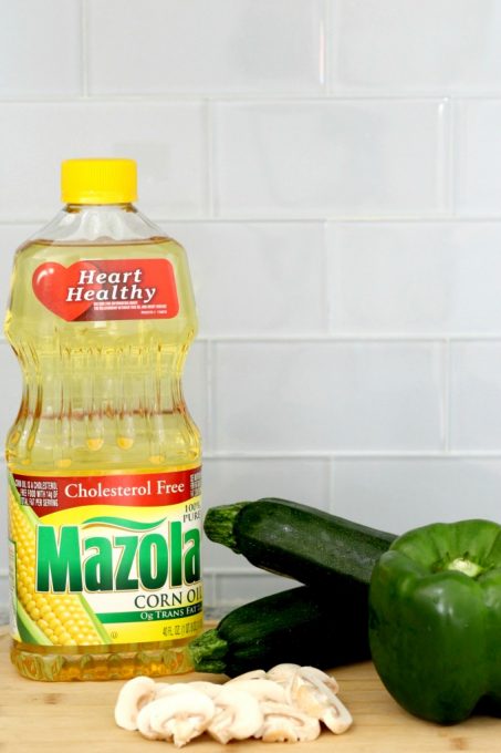 Swapping out pasta for zucchini spaghetti and use Mazola for better-for-you meals