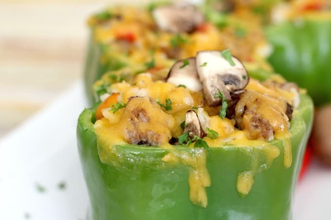 Stuffed Peppers With Mushrooms And Sausage | Fun Money Mom