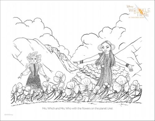 A Wrinkle In Time Coloring Page 2