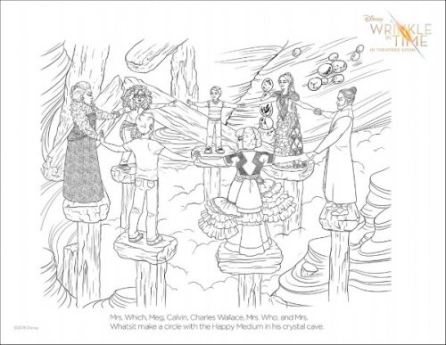 A Wrinkle In Time Coloring Page 3